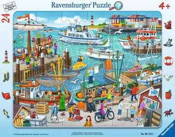 06152 5   どこにある? 港の風景 パズル;お子様向けパズル - 画像 1 - Ravensburger