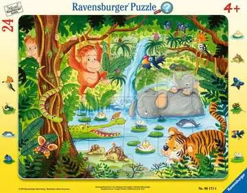 06171 6   ジャングル・フレンズ（24ピース） パズル;お子様向けパズル - 画像 1 - Ravensburger