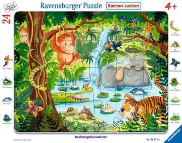 Džungle 24 dílků 2D Puzzle;Dětské puzzle - obrázek 1 - Ravensburger