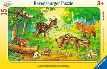 06376 5 森の動物たち（15ピース） パズル;お子様向けパズル - 画像 1 - Ravensburger