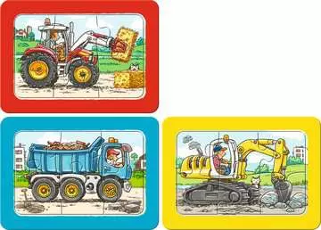 Excavateur, tracteur et chargeur à bascule Puzzle;Puzzle enfants - Image 2 - Ravensburger