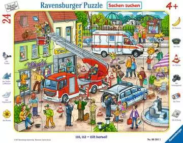 Hasiči a policisté 24 dílků 2D Puzzle;Dětské puzzle - obrázek 1 - Ravensburger