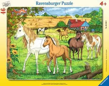 KONIE NA PADOKU 30-48 EL. Puzzle;Puzzle dla dzieci - Zdjęcie 1 - Ravensburger