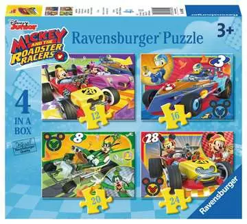 MICKEY RAŹNI RAJDOWCY 4 W 1 Puzzle;Puzzle dla dzieci - Zdjęcie 1 - Ravensburger