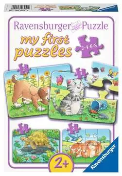 Roztomilá domácí zvířátka 2/4/6/8 dílků 2D Puzzle;Dětské puzzle - obrázek 1 - Ravensburger