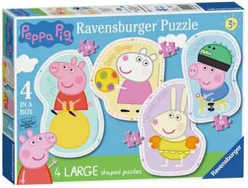 Peppa Pig  4 Shap.Puz.in a box Puzzles;Puzzle Infantiles - imagen 1 - Ravensburger