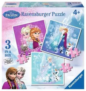 FROZEN-WINTER MAGIC 3 W 1 Puzzle;Puzzle dla dzieci - Zdjęcie 1 - Ravensburger