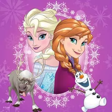 FROZEN-WINTER MAGIC 3 W 1 Puzzle;Puzzle dla dzieci - Zdjęcie 2 - Ravensburger