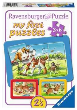 Domácí zvířátka 3x6 dílků 2D Puzzle;Dětské puzzle - obrázek 1 - Ravensburger