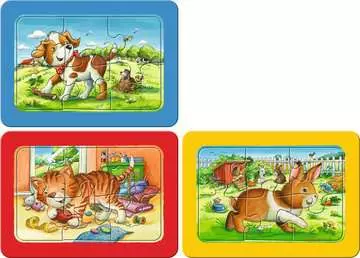 Domácí zvířátka 3x6 dílků 2D Puzzle;Dětské puzzle - obrázek 2 - Ravensburger