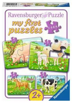 ZWIERZĘTA NA FARMIE 2/4/6/8 EL Puzzle;Puzzle dla dzieci - Zdjęcie 1 - Ravensburger