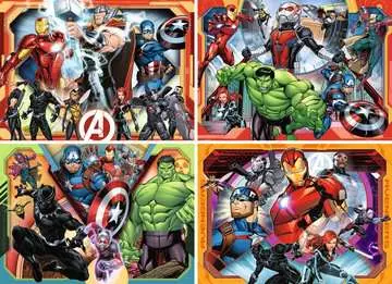 Marvel Avengers set 4x100 dílků 2D Puzzle;Dětské puzzle - obrázek 2 - Ravensburger