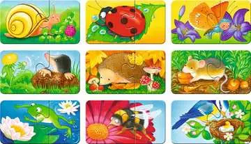 Zvířátka na zahradě 9x2 dílků 2D Puzzle;Dětské puzzle - obrázek 2 - Ravensburger