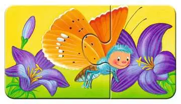Zvířátka na zahradě 9x2 dílků 2D Puzzle;Dětské puzzle - obrázek 5 - Ravensburger