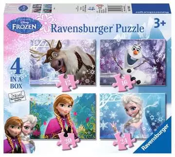 Puzzle dla dzieci 2D 4in1: Kraina Lodu 12/16/20/24 elementy Puzzle;Puzzle dla dzieci - Zdjęcie 1 - Ravensburger