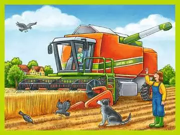 POJAZDY NA FARMIE - WALIZKA 12 EL Puzzle;Puzzle dla dzieci - Zdjęcie 4 - Ravensburger