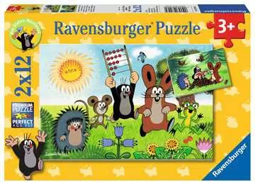 NAUKA ZABAWY Z KRECIKIEM 2X12 Puzzle;Puzzle dla dzieci - Zdjęcie 1 - Ravensburger