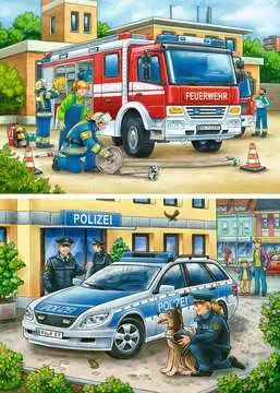 POLICJA I STRAŻ 2X12 EL Puzzle;Puzzle dla dzieci - Zdjęcie 2 - Ravensburger