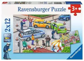 Záchranné složky v akci 2x12 dílků 2D Puzzle;Dětské puzzle - obrázek 1 - Ravensburger