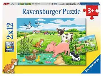Mláďata na farmě 2x12 dílků 2D Puzzle;Dětské puzzle - obrázek 1 - Ravensburger