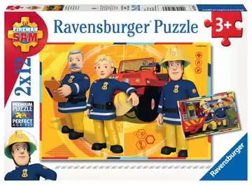Puzzle dla dzieci 2D: Strażak Sam 2x12 elementów Puzzle;Puzzle dla dzieci - Zdjęcie 1 - Ravensburger