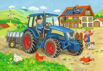 Puzzles 2x12 p - Chantier et ferme Puzzle;Puzzle enfants - Image 3 - Ravensburger