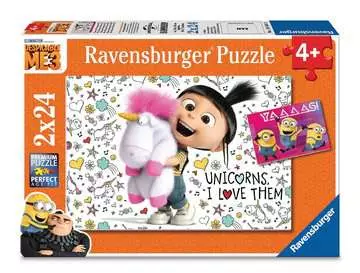 Mimoňové: Já Padouch 3 - Agnes&die  2x24 dílků 2D Puzzle;Dětské puzzle - obrázek 1 - Ravensburger