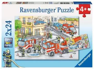 Hasiči 2x24 dílků 2D Puzzle;Dětské puzzle - obrázek 1 - Ravensburger