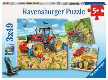 OGROMNE MASZYNY 3X49EL Puzzle;Puzzle dla dzieci - Zdjęcie 1 - Ravensburger