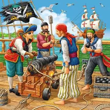 PRZYGODY PIRATÓW 3X49 EL Puzzle;Puzzle dla dzieci - Zdjęcie 4 - Ravensburger