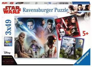 STAR WARS EPIZOD VIII 3X49EL Puzzle;Puzzle dla dzieci - Zdjęcie 1 - Ravensburger