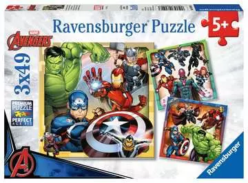 Disney Marvel Avengers 3x49 dílků 2D Puzzle;Dětské puzzle - obrázek 1 - Ravensburger