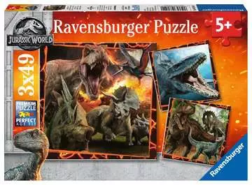 Jurský svět: Padlé království 3x49 dílků 2D Puzzle;Dětské puzzle - obrázek 1 - Ravensburger