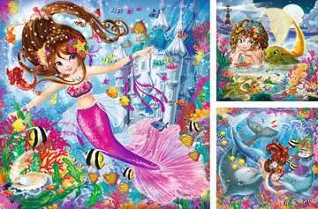 Charming mermaids         3x49p Puslespill;Barnepuslespill - bilde 2 - Ravensburger