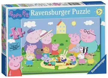 Prasátko Peppa na pískovišti 35 dílků 2D Puzzle;Dětské puzzle - obrázek 1 - Ravensburger