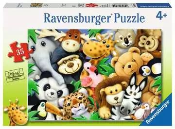 Plyšáci 35 dílků 2D Puzzle;Dětské puzzle - obrázek 1 - Ravensburger
