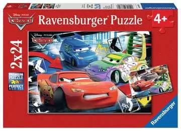 DI:  CARS 2X24P Puzzle;Puzzle dla dzieci - Zdjęcie 1 - Ravensburger