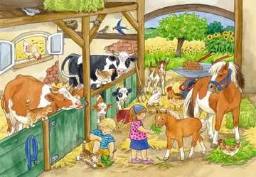 A Day at the Farm         2x24p Palapelit;Lasten palapelit - Kuva 3 - Ravensburger