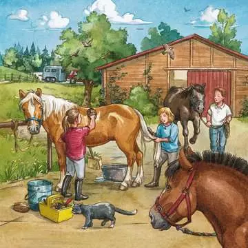 Den s koňmi 3x49 dílků 2D Puzzle;Dětské puzzle - obrázek 3 - Ravensburger