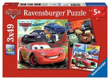 Auta Závodní vzrušení 3x49 dílků 2D Puzzle;Dětské puzzle - obrázek 1 - Ravensburger
