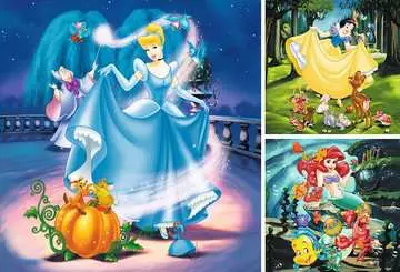 Sneeuwwitje, Assepoester, Ariel / Blanche-Neige, Cendrillon, La Petite Sirène Puzzels;Puzzels voor kinderen - image 2 - Ravensburger