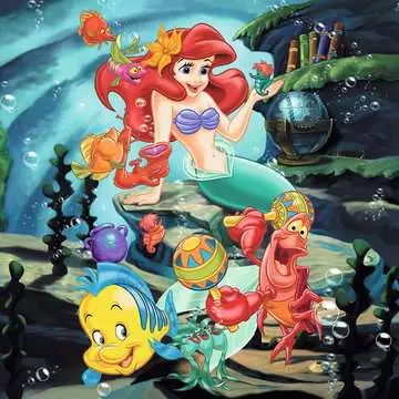 Disney Sněhurka, Popelka a Mořská panna 3x49 dílků 2D Puzzle;Dětské puzzle - obrázek 5 - Ravensburger