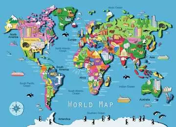 Carte du monde            60p Puzzles;Puzzles pour enfants - Image 2 - Ravensburger