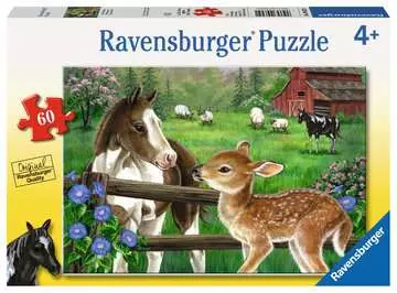 Kůň a koloušek 60 dílků 2D Puzzle;Dětské puzzle - obrázek 1 - Ravensburger