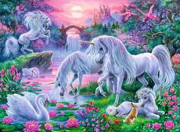 Unicorns in Sunset Glow Palapelit;Lasten palapelit - Kuva 2 - Ravensburger