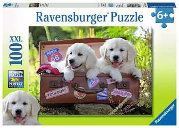 Travelling Pups XXL100 Puslespill;Barnepuslespill - bilde 1 - Ravensburger