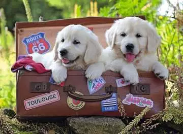 Travelling Pups XXL100 Puslespill;Barnepuslespill - bilde 2 - Ravensburger