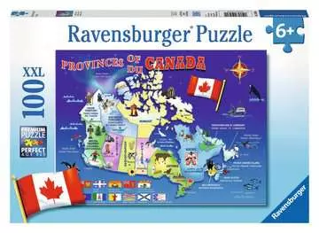 Carte du Canada           100p Puzzles;Puzzles pour enfants - Image 1 - Ravensburger