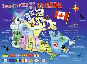 Map of Canada Jigsaw Puzzles;Children s Puzzles - image 2 - Ravensburger