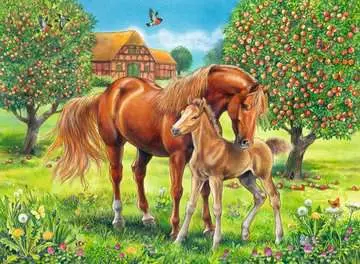 Koně na pastvině 100 dílků 2D Puzzle;Dětské puzzle - obrázek 2 - Ravensburger